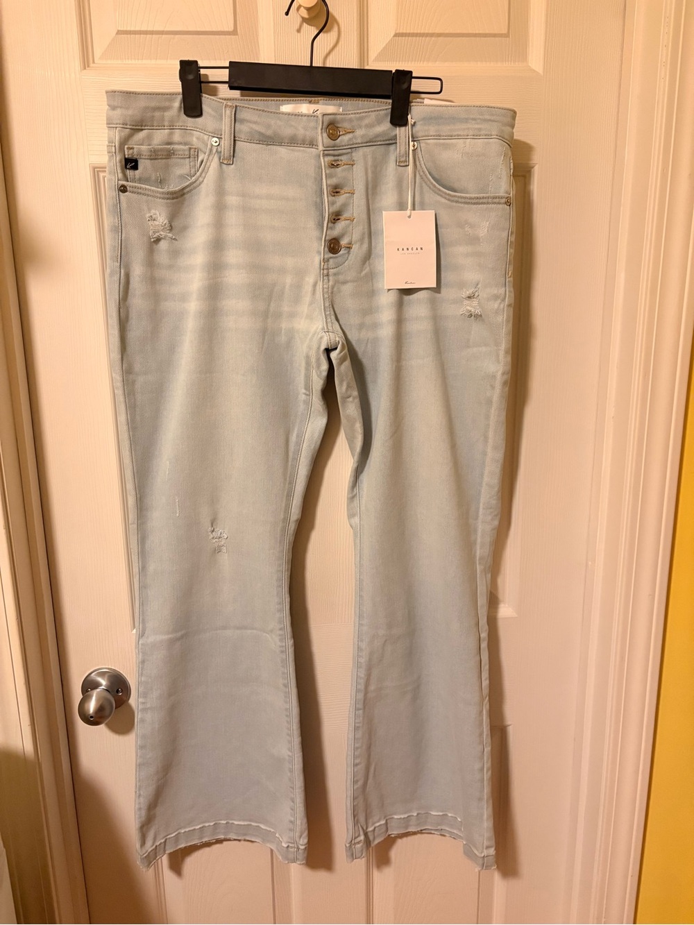 KanCan Button-Fly Flare Jeans
